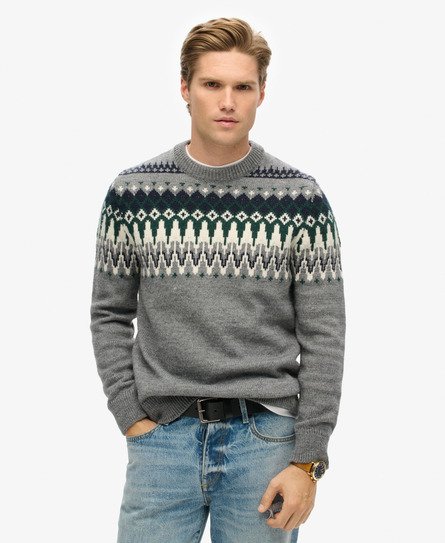 Fairisle Knit Crew Jumper