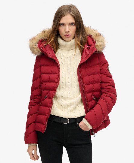 Fuji Faux Fur Hooded Padded Jacket