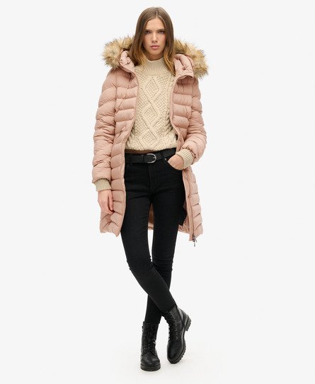 Fuji Faux Fur Hood Mid Length