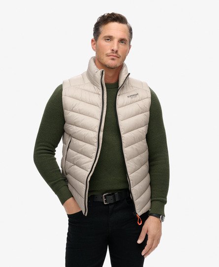 Gewatteerde Fuji bodywarmer zonder capuchon