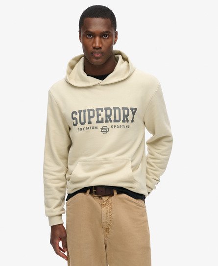 Superdry Mannen Core Sport Hoodie Beige