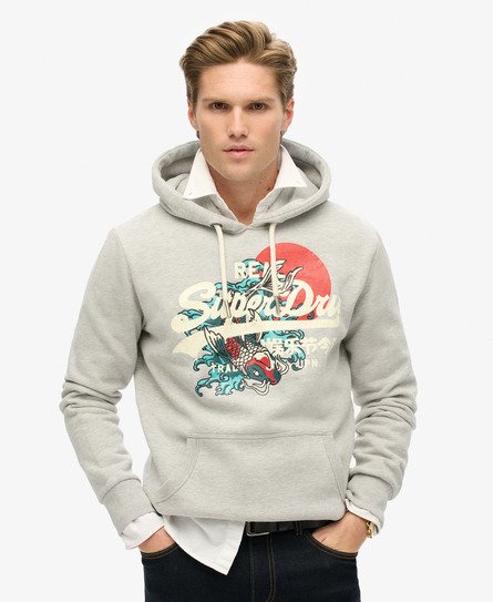 Tokyo Hoodie mit Vintage-Grafiklogo