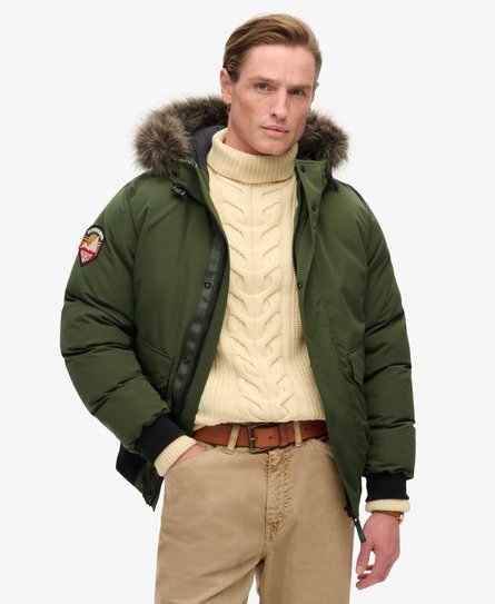 Giacca bomber in pelliccia sintetica Everest