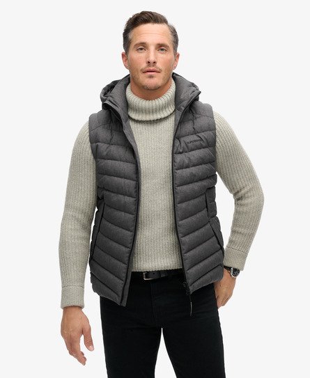 Hooded Tweed Fuji Gilet 