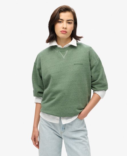 Essential overdyed sweatshirt met logo