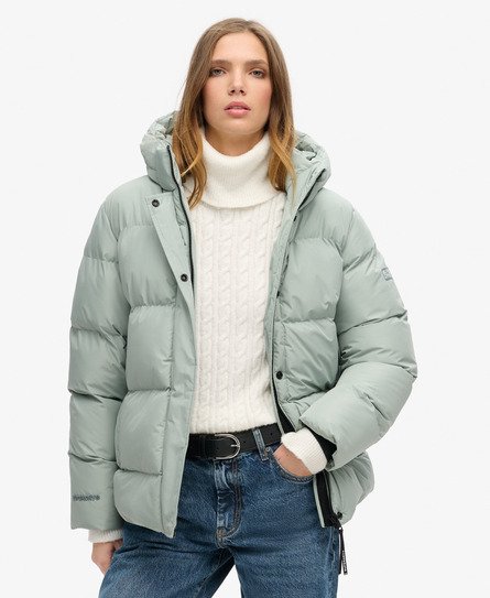 Hooded Padded Sports Puffer Jacket