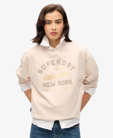 Luxe Metallic vid sweatshirt