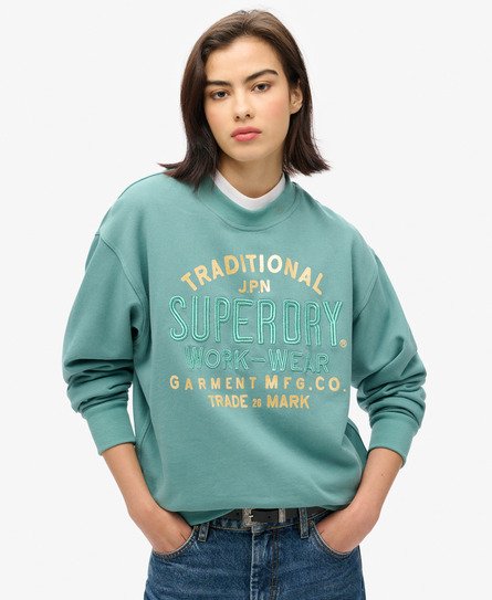 Luxe Metallic Loose Sweatshirt