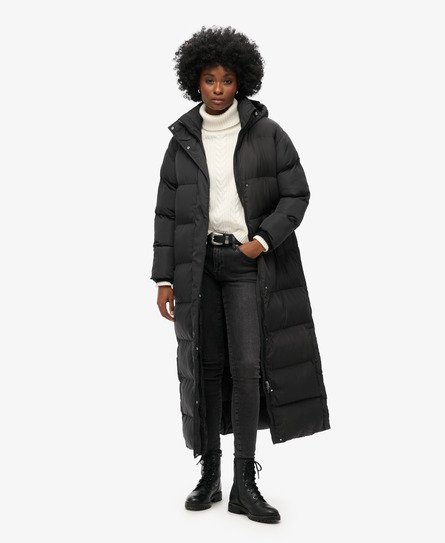 Maxi Hooded Puffer Coat 