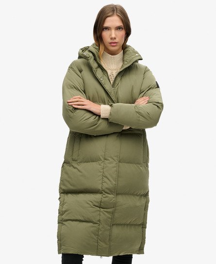 Hooded Longline Puffer Coat