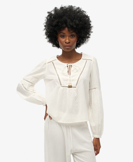 Ibiza Long Sleeve Beach Blouse