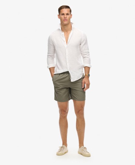 17-tommers Premium-badeshorts med broderi