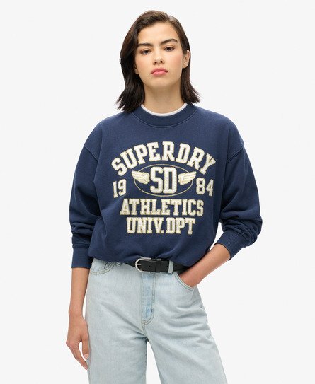 College Script Loose Sweatshirt