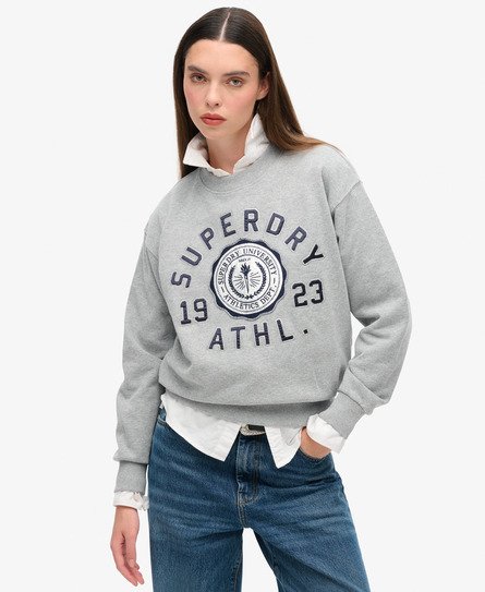 College Script Loose Sweatshirt