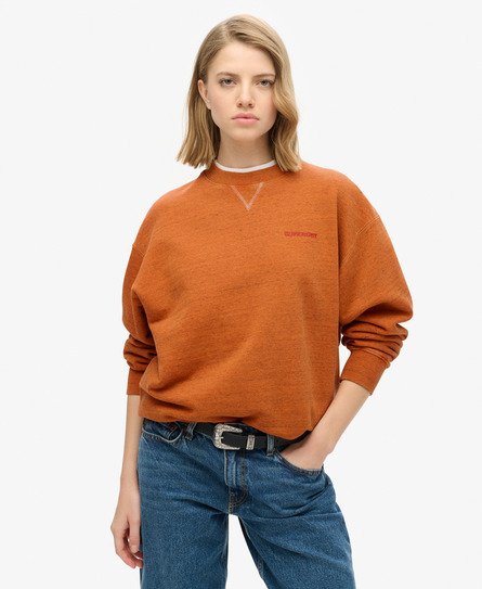 Essential overdyed sweatshirt met logo