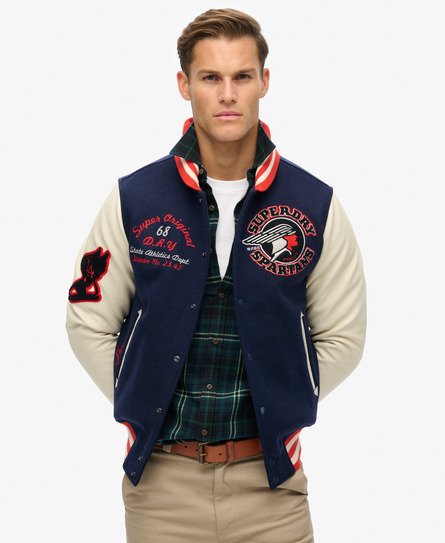 Varsity Patched bomberjack