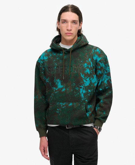 Utility Camo hoodie met logo en losse pasvorm