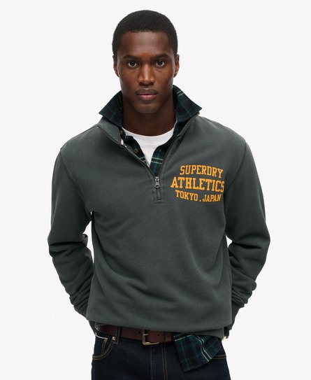 Track & Field Graphic Half Zip Jumper