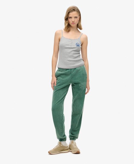 Superdry Vrouwen Athletic Essentials Vintage Side Stripe Joggingbroek Groen