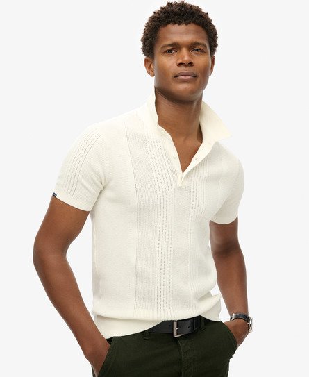 Short Sleeve Knitted Polo Shirt