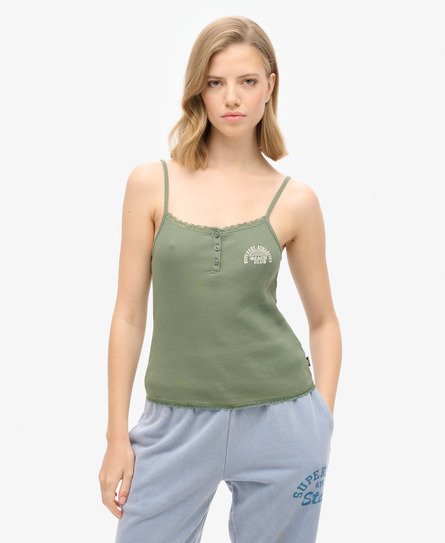 Athletic Essentials Button Down Cami Top