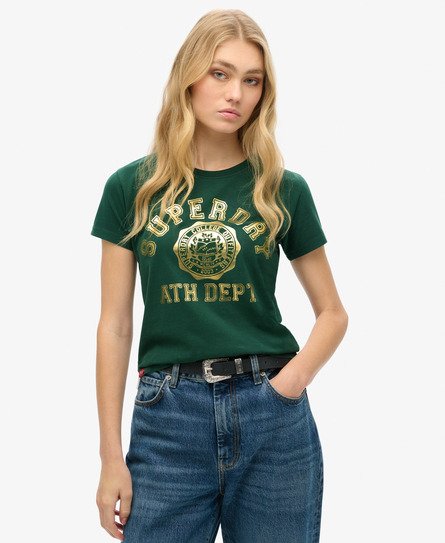 College Script Fitted T-Shirt