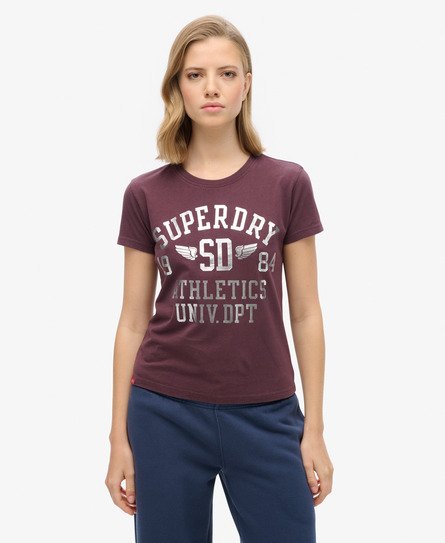 College Script Fitted T-Shirt