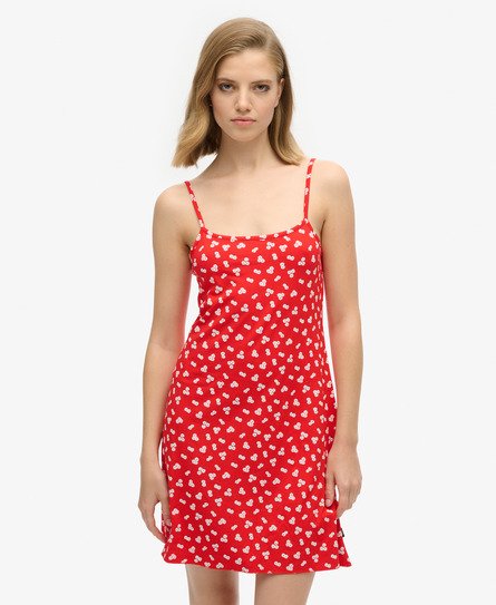 Jersey Cami mini-jurk met print