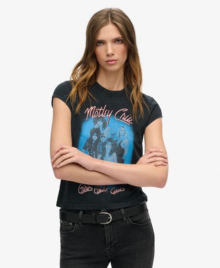 T-shirt con maniche ad aletta Mötley Crüe