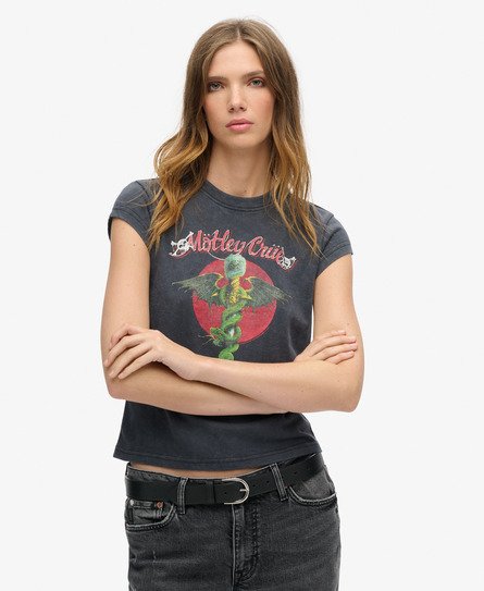 T-shirt con maniche ad aletta Mötley Crüe