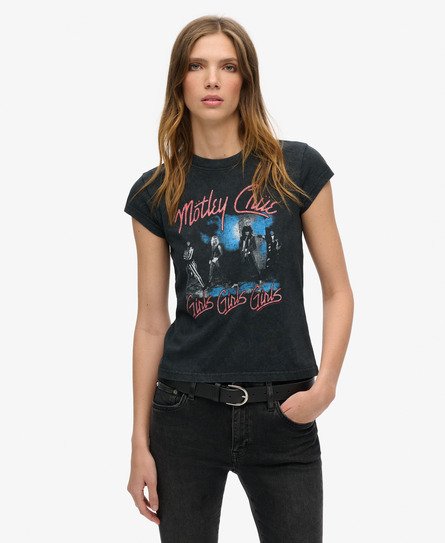 Motley Crue x Superdry Cap Sleeve T-Shirt