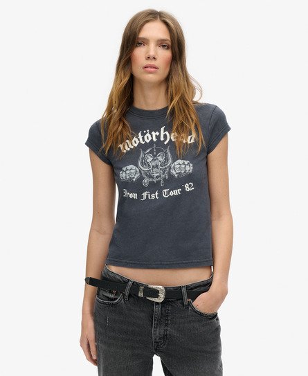 Motörhead x Superdry Cap Sleeve Band T-Shirt