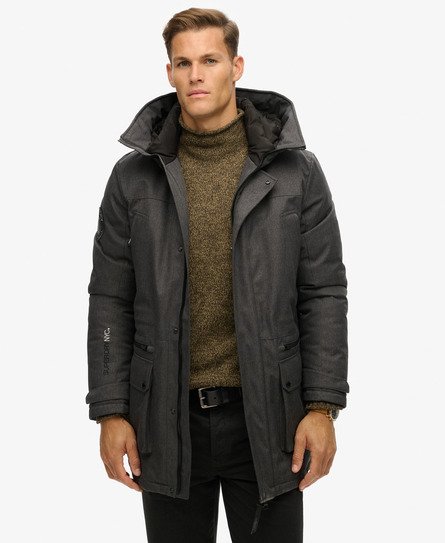 City Tweed Padded Parka Jacket