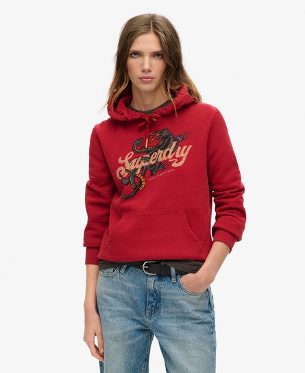 Red hoodie superdry sale