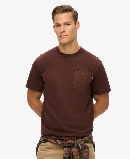 Contrast Stitch Pocket T-Shirt