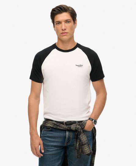 Essential Baseball-T-Shirt aus Bio-Baumwolle mit Logo