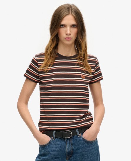 Essential Logo Striped Fitted T-Shirt