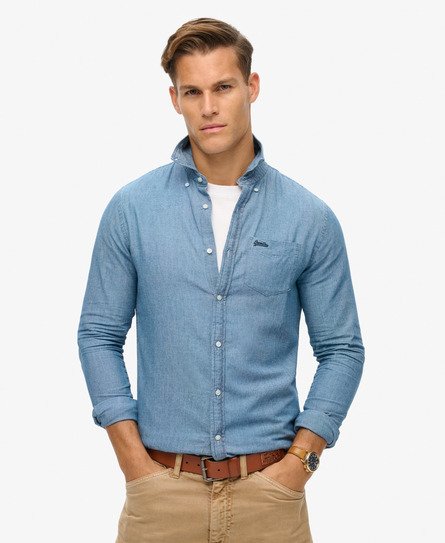 Cotton Long Sleeve Oxford Shirt