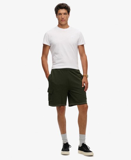 Contrast Stitch Cargo Shorts