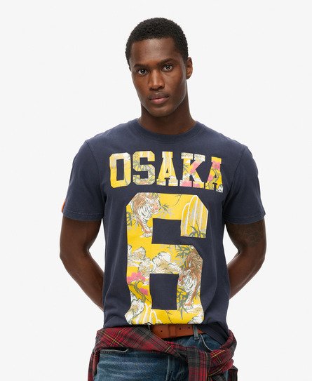 Osaka 6 Infill T-Shirt mit Details im japanischen Stil