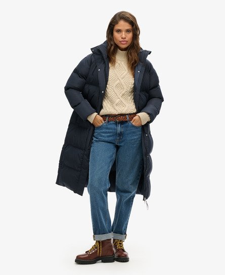 Hooded Longline Puffer Coat