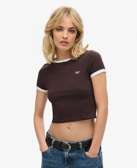 Organic Cotton Ringer Crop T-shirt