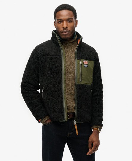 Veste Polaire HUBERTUS Pour Homme - Vert Olive - Silencieuse, Idéale Chasse Et Pêche - Poches Latérales - Lavable Machine