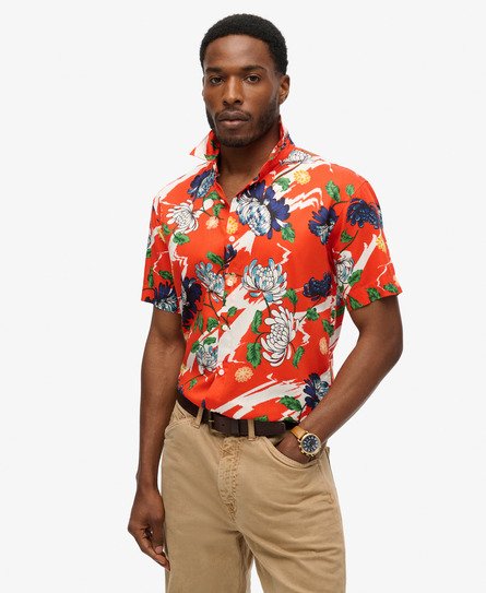 Chemise hawaïenne à manches courtes