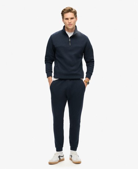 Superdry Mannen Tech Joggingbroek met Taps Toelopende Pijpen Blauw