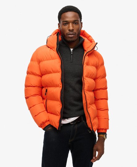 Hooded Sports Puffer Jacket