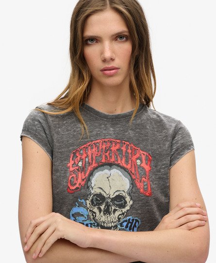 Biker Rock T-shirt med grafik