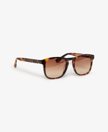 Superdry - herren eckige sdr vintage-sonnenbrille mit schlüssellochöffnung braun - größe: 1größe