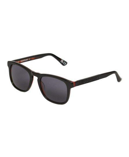 Superdry - herren eckige sdr vintage-sonnenbrille mit schlüssellochöffnung grün - größe: 1größe