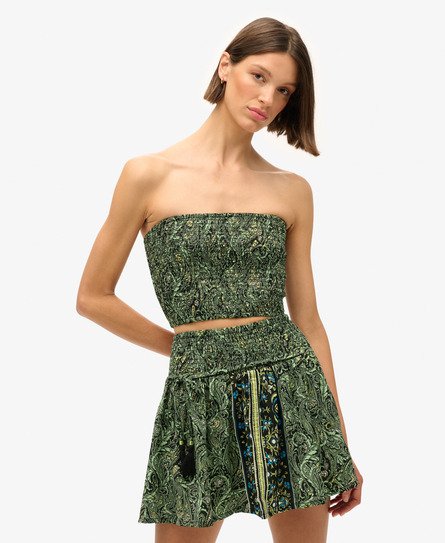 St Tropez Paisley Mini Skirt